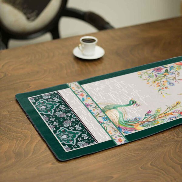 Price and Buy Persian Elegance Green Velvet Table Runner Tavoos_68fbc46f67bbe.jpeg Price and Buy Persian Elegance Green Velvet Table Runner Tavoos
