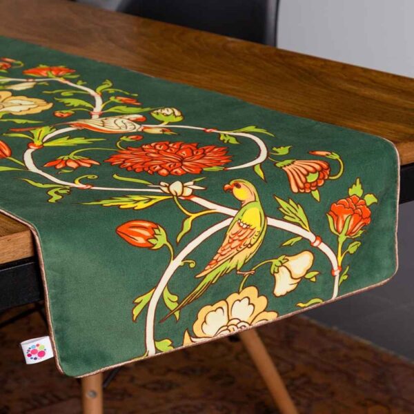 Price and Buy Persian Elegance Green Velvet Table Runner Zina_68fbc552ba302.jpeg Price and Buy Persian Elegance Green Velvet Table Runner Zina