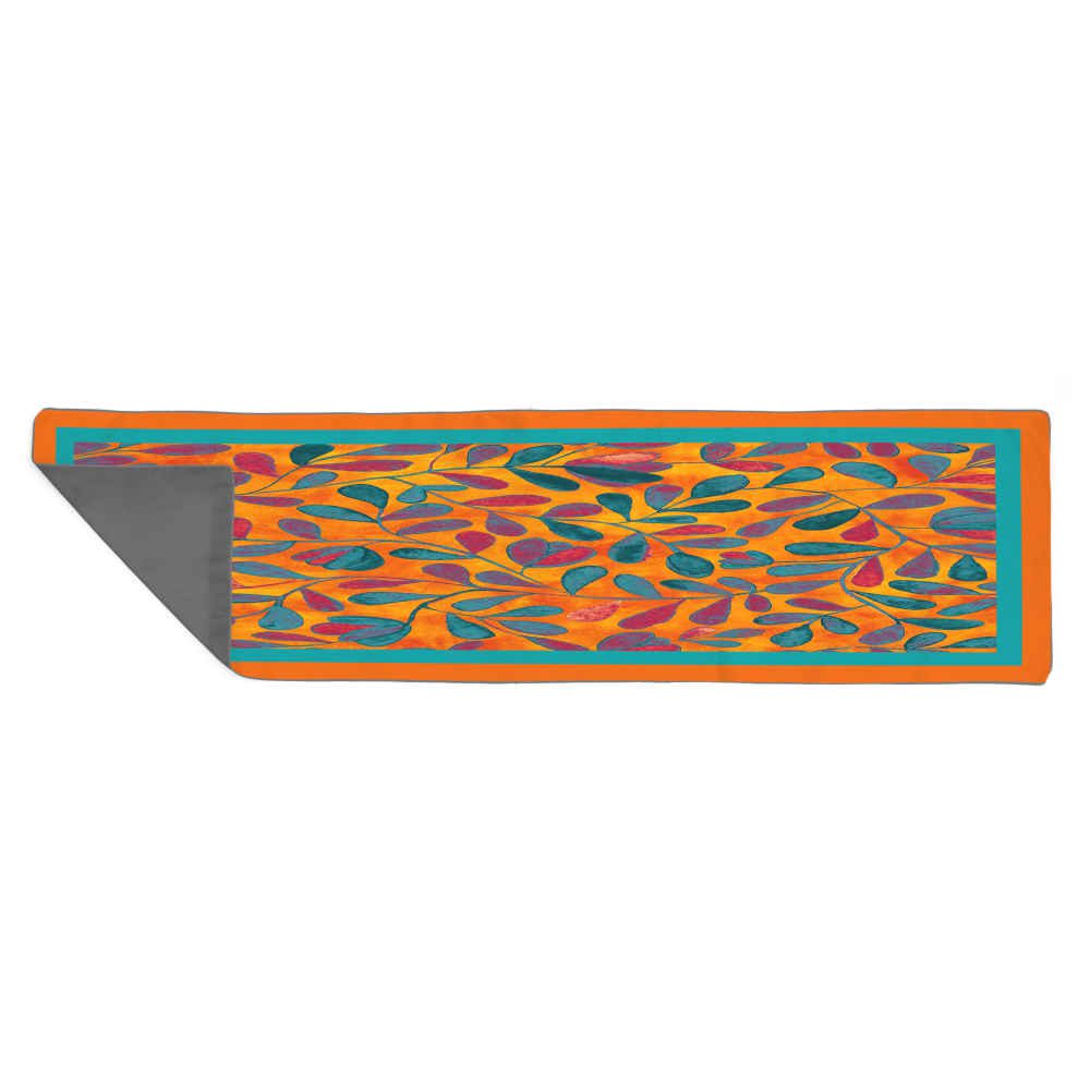Price and Buy Persian Elegance Orange Velvet Table Runner Atoosa - Image 3