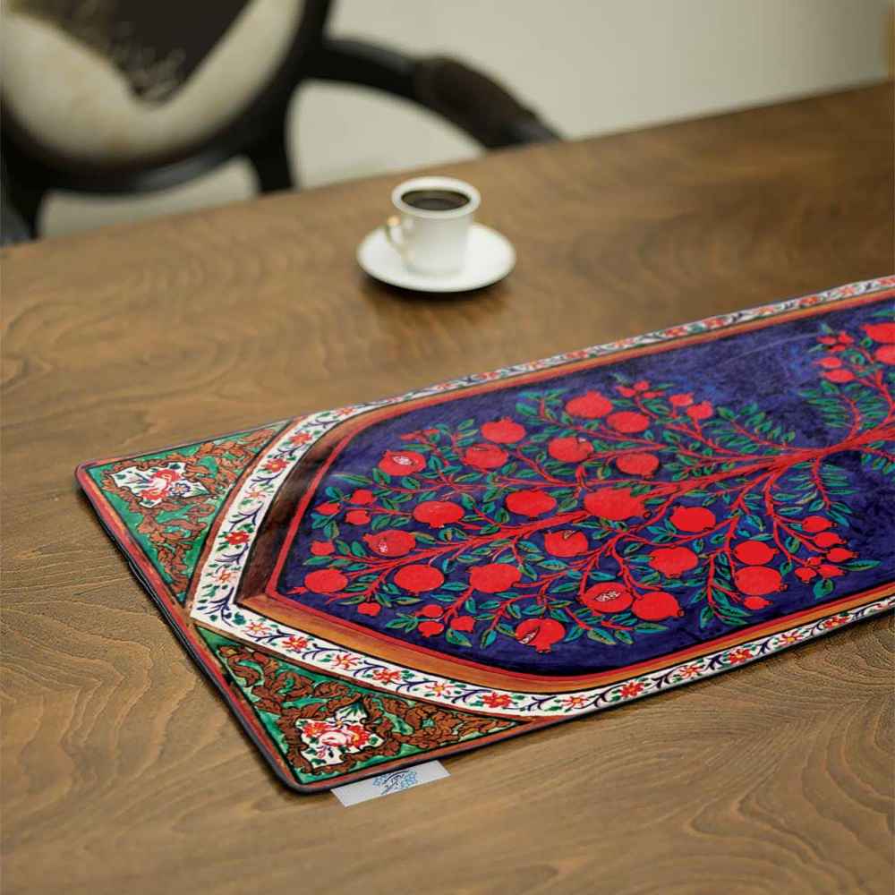 Price and Buy Persian Elegance Red Velvet Table Runner Behesht