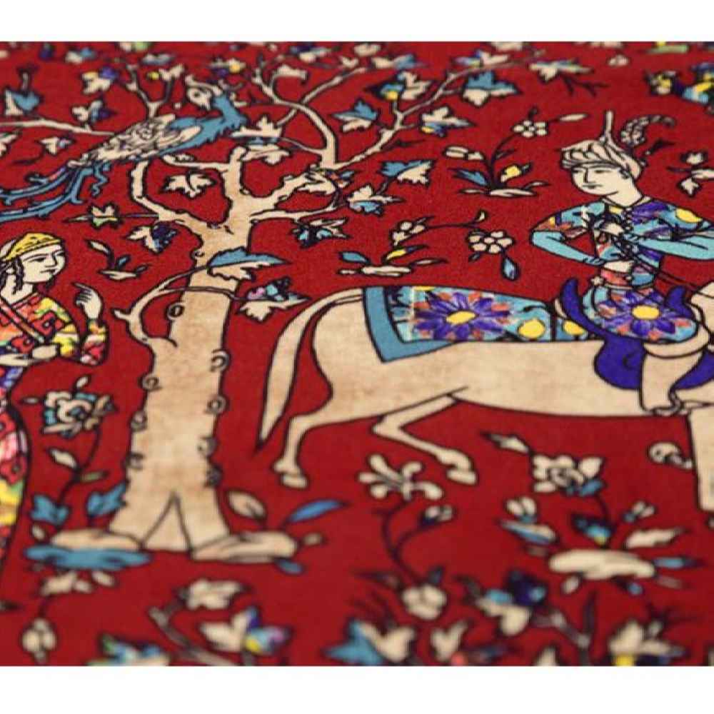 Price and Buy Persian Elegance Red Velvet Table Runner Rakhsh - Image 3