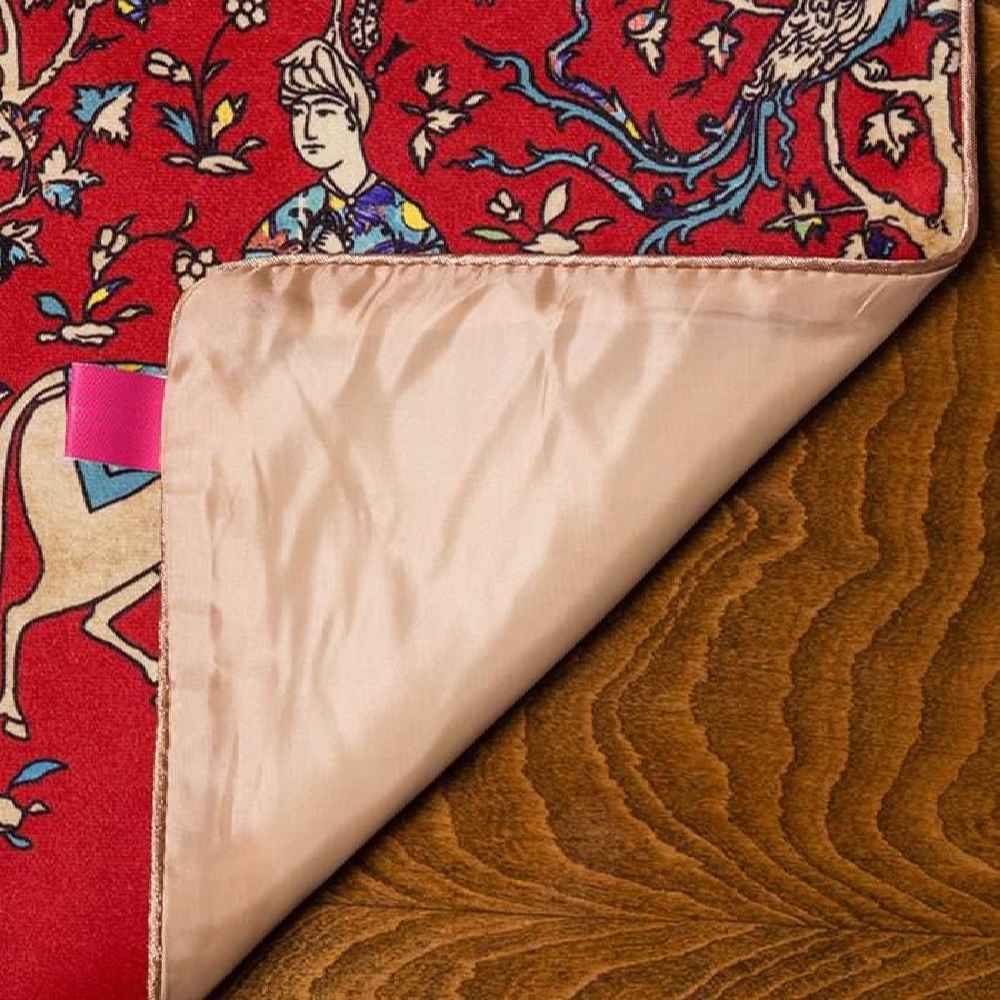 Price and Buy Persian Elegance Red Velvet Table Runner Rakhsh - Image 4