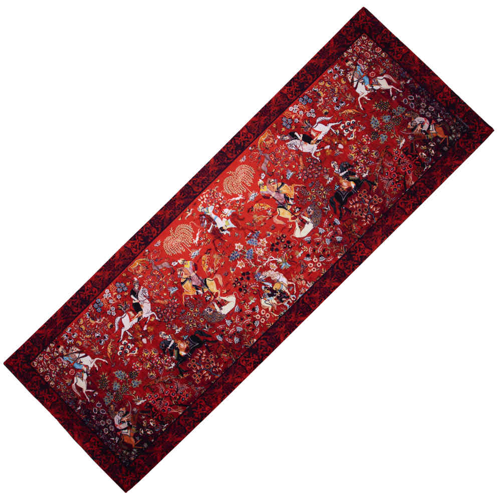 Price and Buy Persian Elegance Red Velvet Table Runner Shekargah II - Image 3