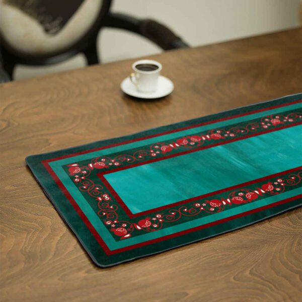 Price and Buy Persian Elegance Turquois Velvet Table Runner Yalda_68fbc52b3411d.jpeg Price and Buy Persian Elegance Turquois Velvet Table Runner Yalda