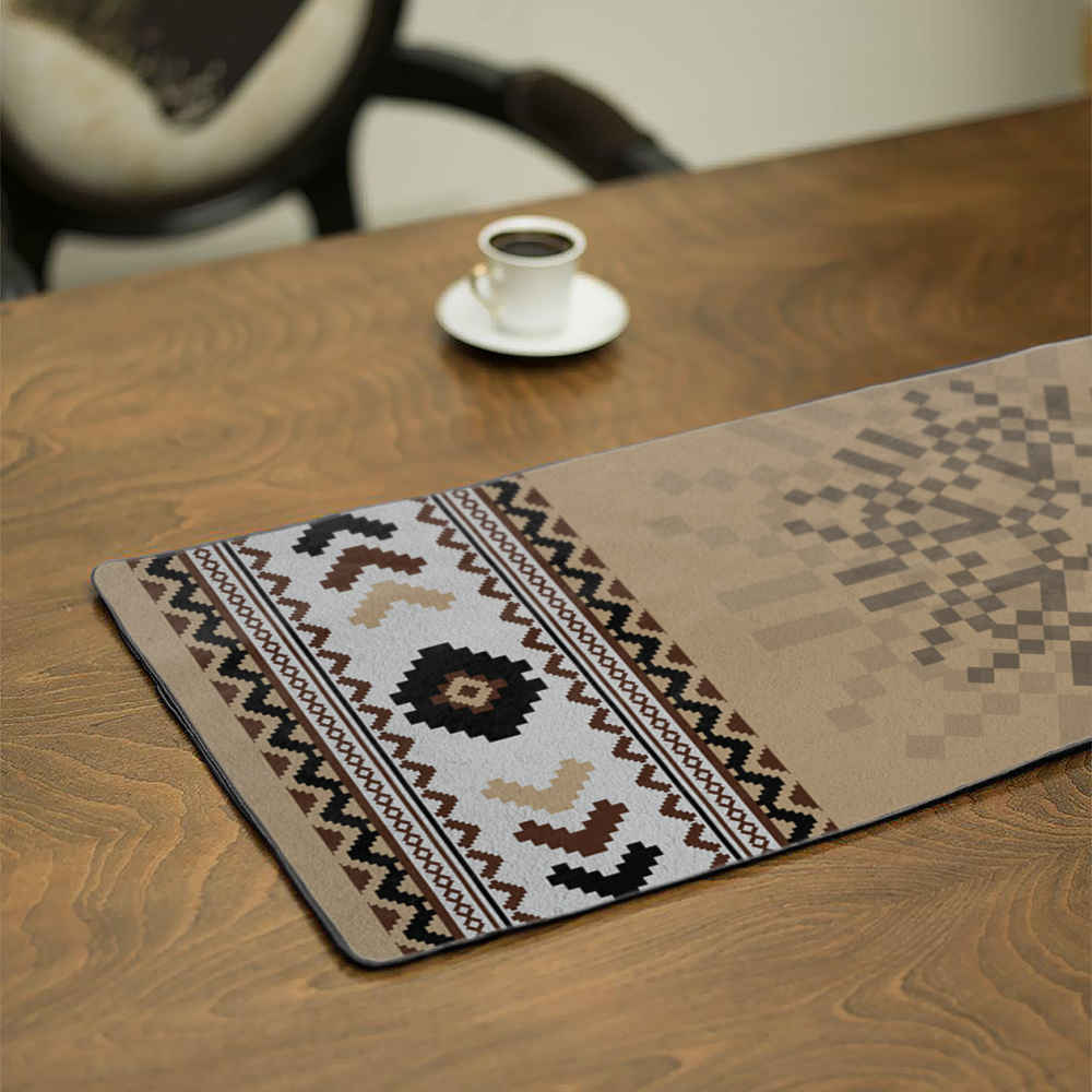 Price and Buy Persian Elegance Velvet Table Runner Model Cream