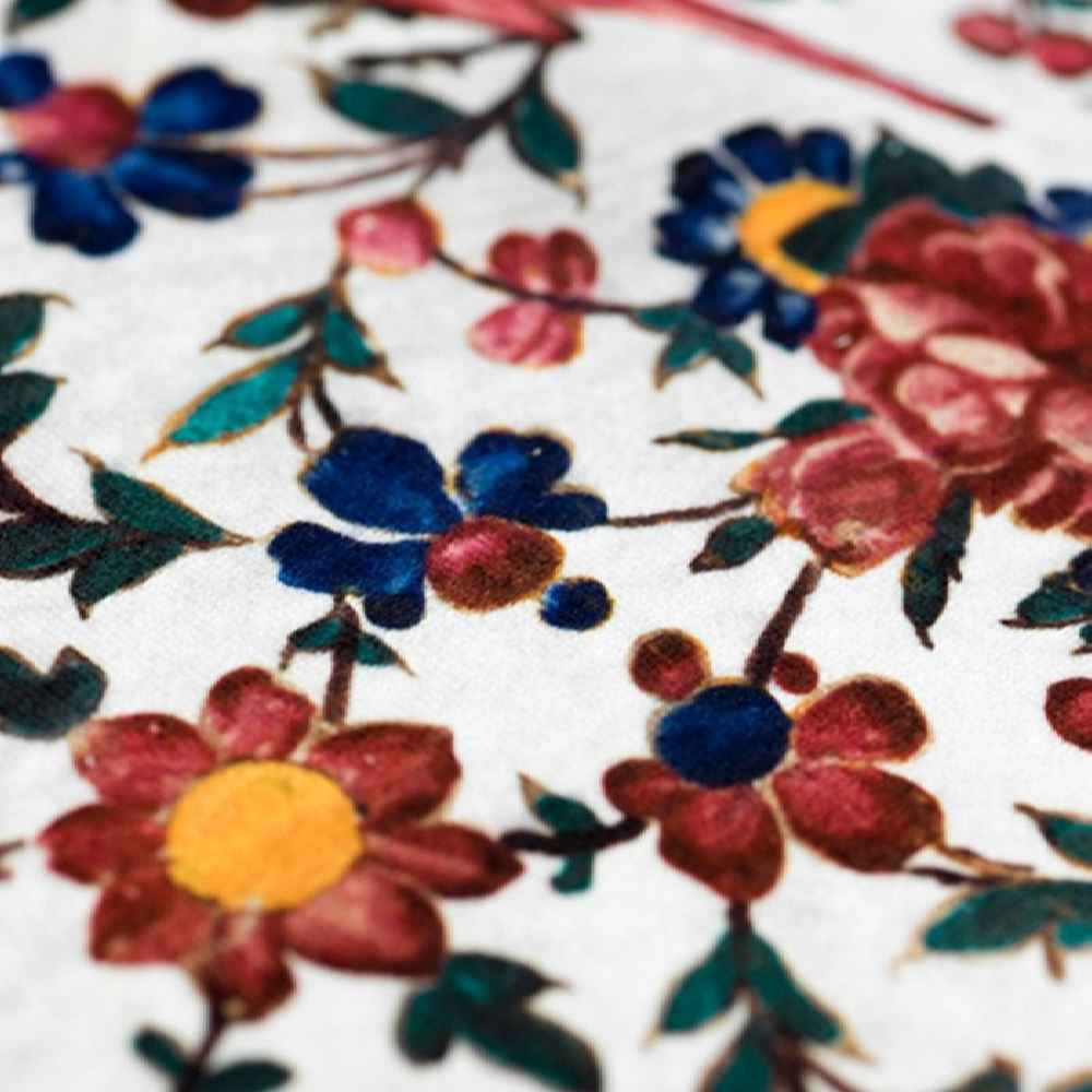 Price and Buy Persian Elegance White Velvet Table Runner Sana - Image 3