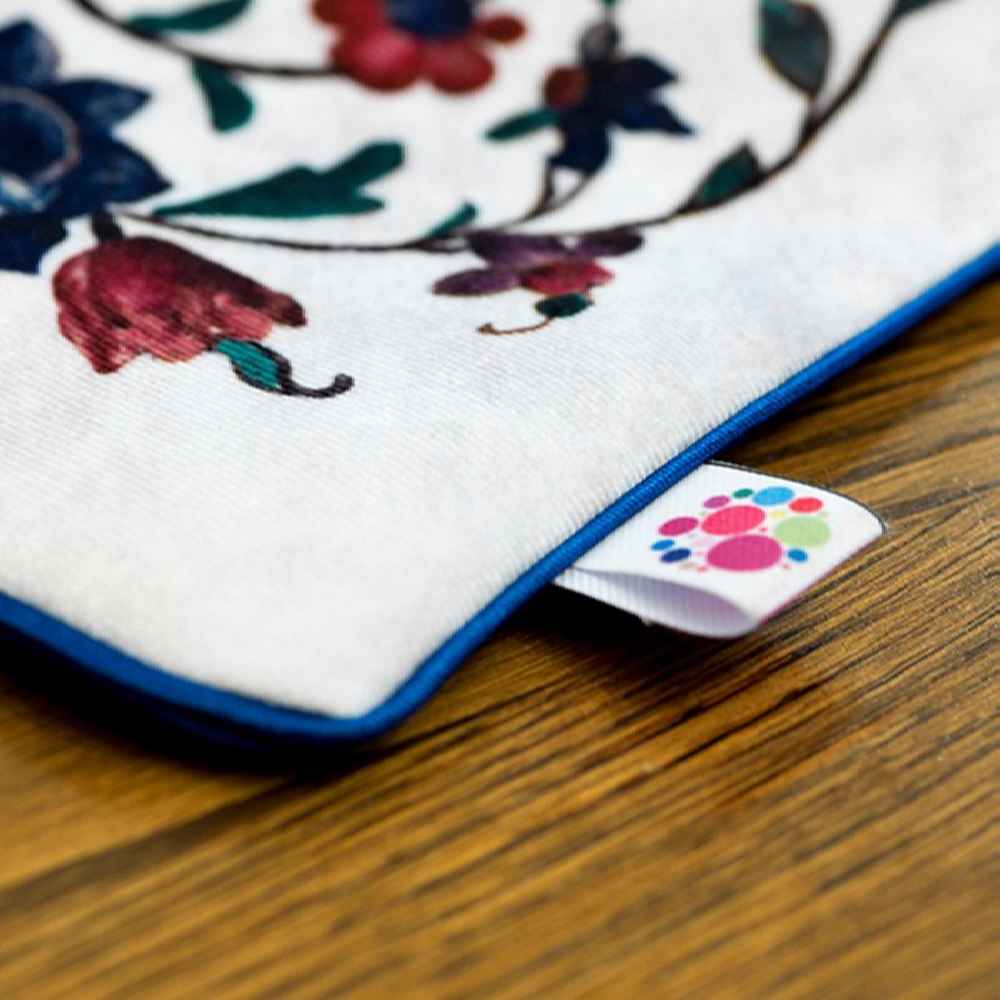 Price and Buy Persian Elegance White Velvet Table Runner Sana - Image 4