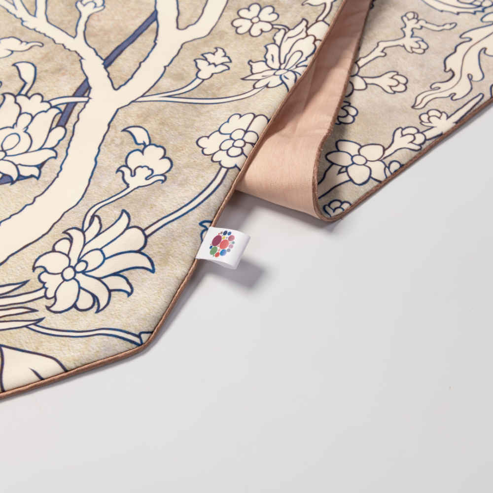 Price and Buy Persian Elegance White Velvet Table Runner Sima - Image 3