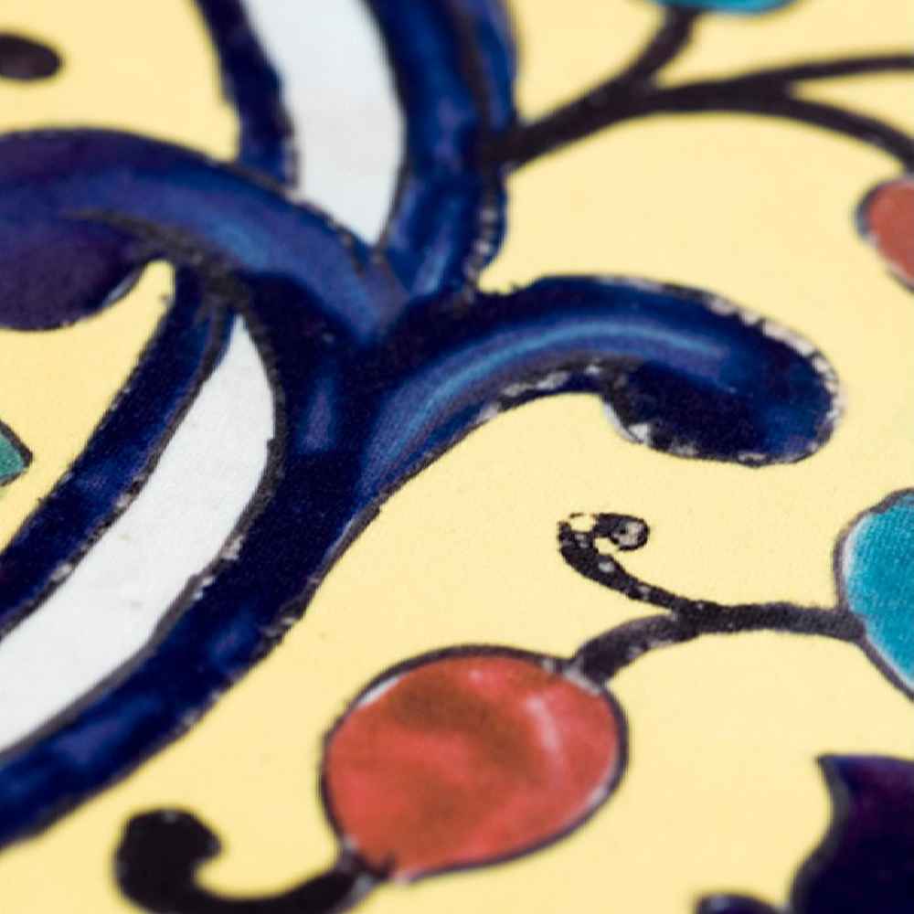 Price and Buy Persian Elegance Yellow Velvet Table Runner Rahil - Image 3