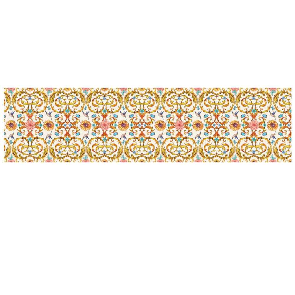 Price and Buy Persian Elegance Yellow Velvet Table Runner Zarin - Image 3