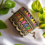 Price and Buy Persian Embroidered Bracelet – Handcraft Ideal for Formal Event with Geometric Design