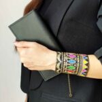 Price and Buy Persian Embroidered Bracelet – Handcraft Ideal for Formal Event with Geometric Design - Image 3