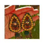 Price and Buy Persian Embroidered Earring Boho Style with Floral Design Suitable for Celebration - Image 3