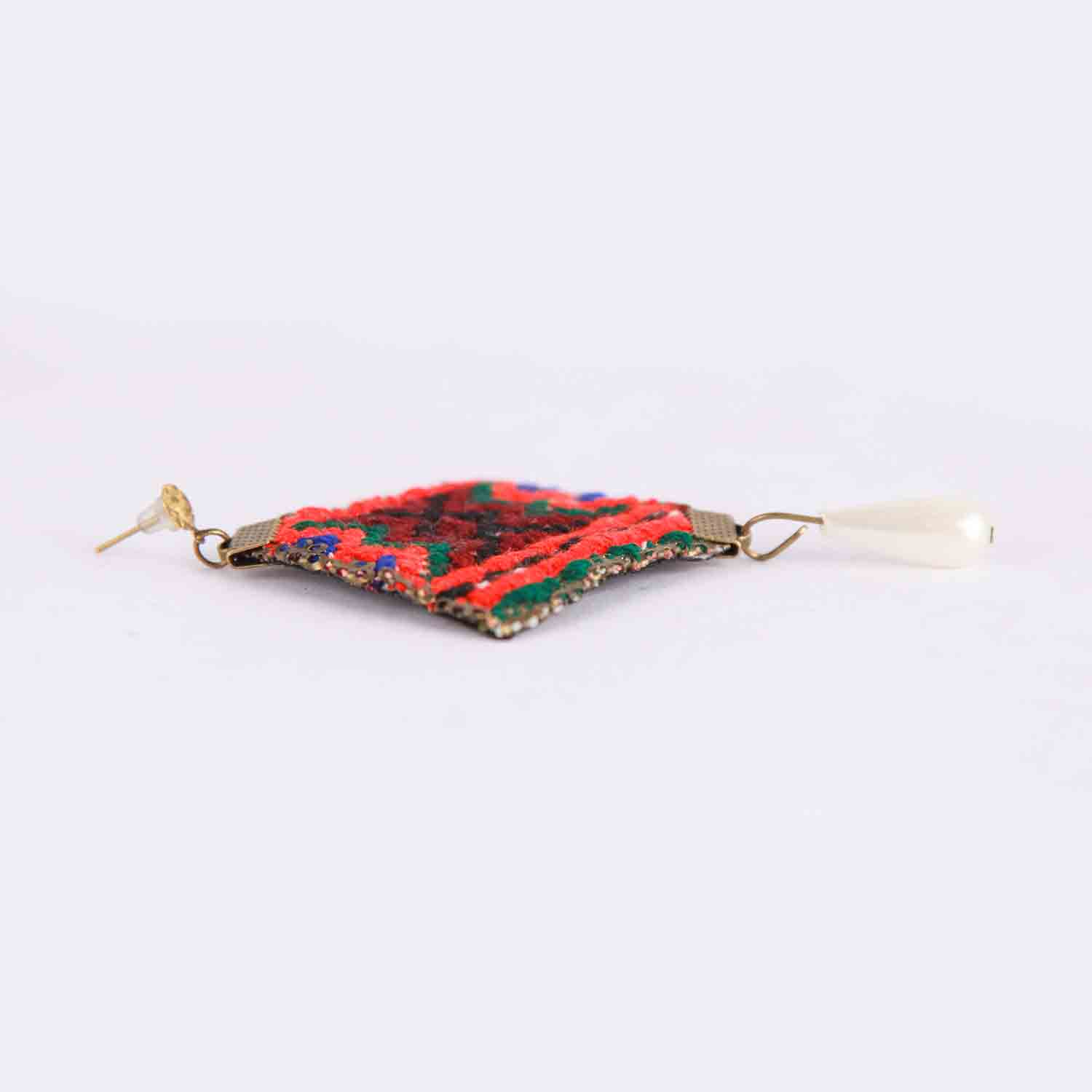 Price and Buy Persian Embroidered Earrings Balochi Traditional Suzani - Image 3