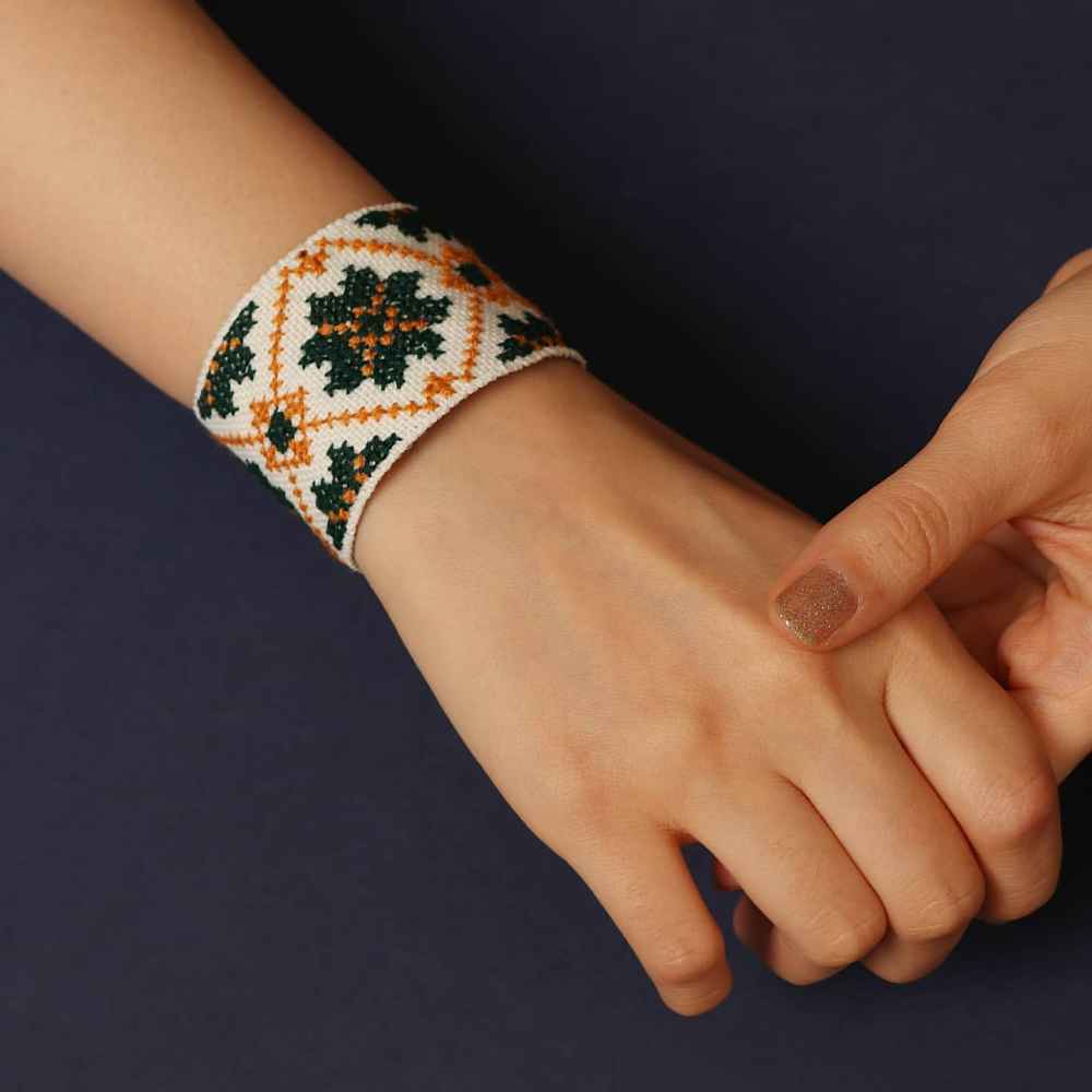 Price and Buy Persian Embroidered Earrings & Bracelet Set Model Dara - Image 3
