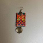 Price and Buy Persian Embroidered Earrings Traditional Needlework Red - Image 3