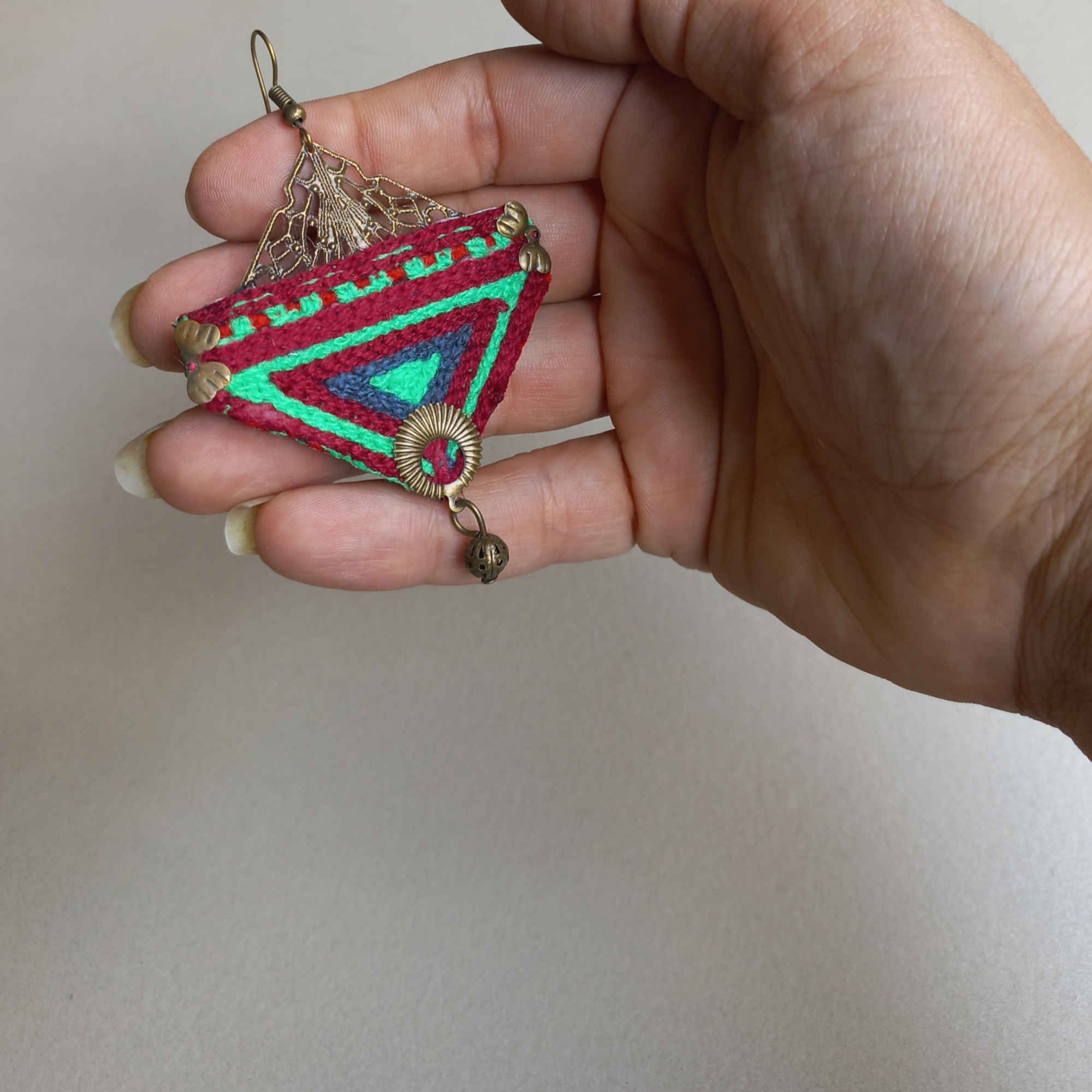 Price and Buy Persian Embroidered Earrings Traditional Needlework_68ff3c880b7ca.jpeg Price and Buy Persian Embroidered Earrings Traditional Needlework - Image 3