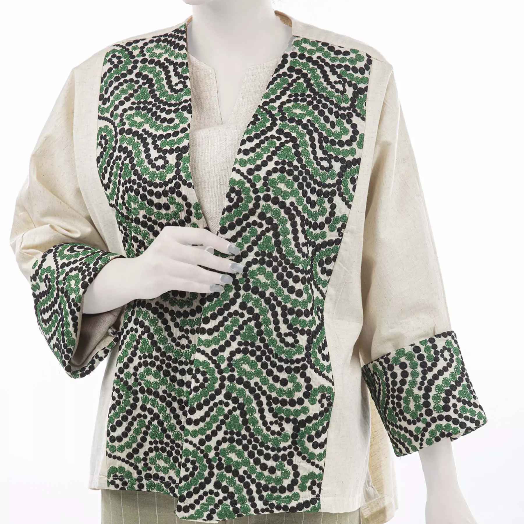 Price and Buy Persian Embroidered Manto for Women Model Dotted - Image 3