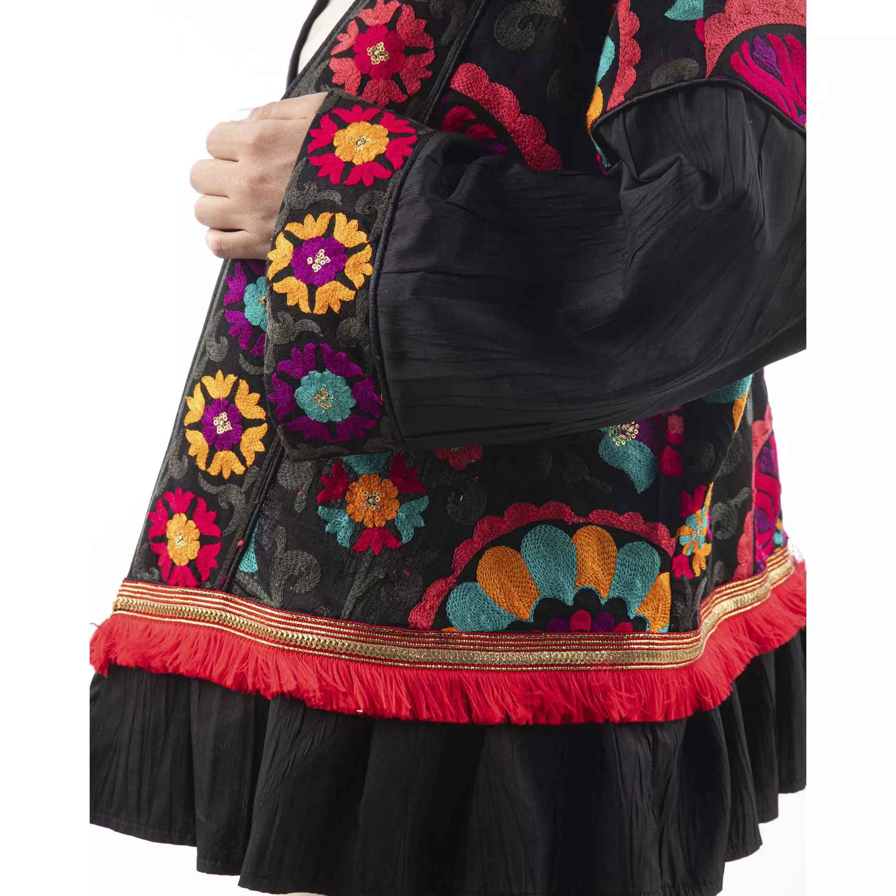 Price and Buy Persian Embroidered Manto for Women with Floral Design - Image 3