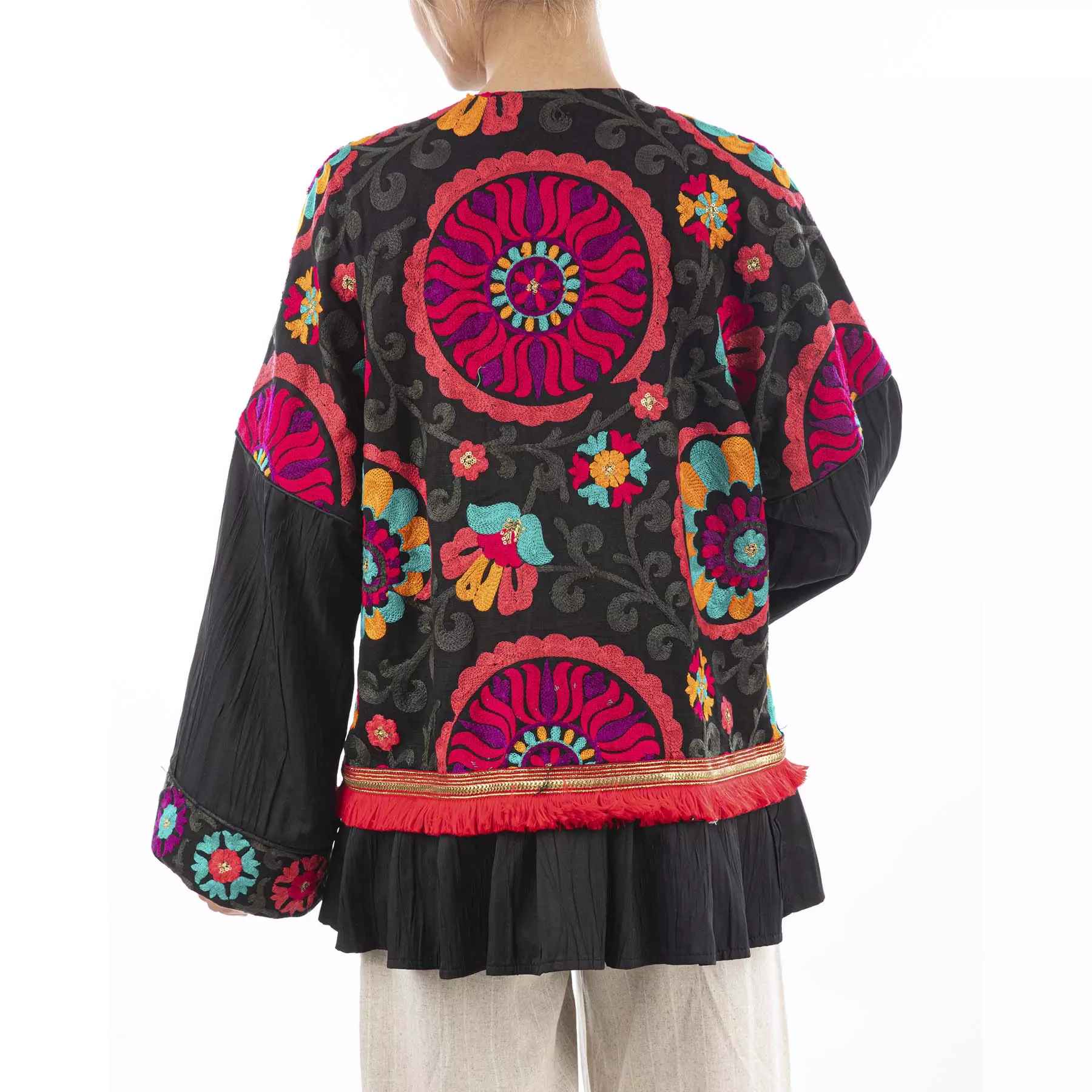 Price and Buy Persian Embroidered Manto for Women with Floral Design - Image 5