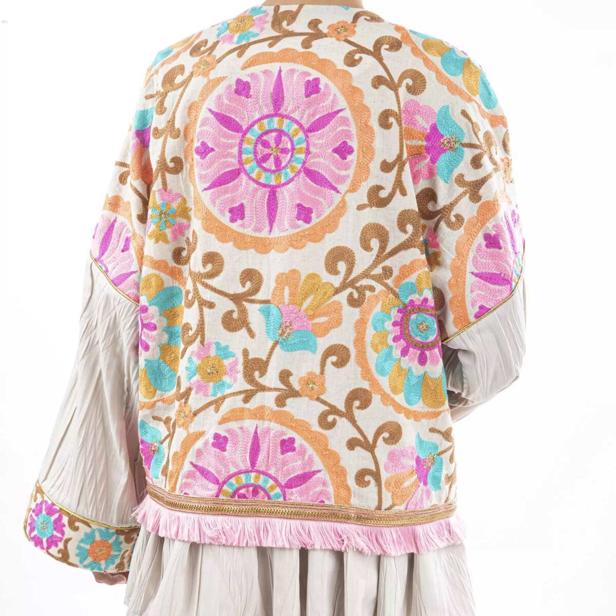 Price and Buy Persian Embroidered Manto for Women with Floral Design - Image 8