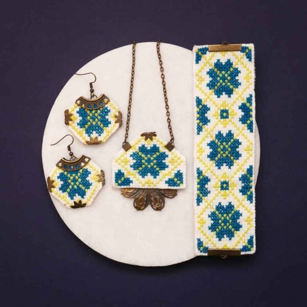 Price and Buy Persian Embroidered Necklace, Bracelet & Earrings Set Lemon_68fbee7aacd74.jpeg Price and Buy Persian Embroidered Necklace, Bracelet & Earrings Set Lemon