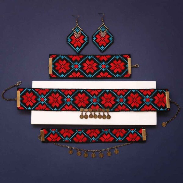 Price and Buy Persian Embroidered Necklace, Bracelet & Earrings Set Pegah_68fbee7054871.jpeg Price and Buy Persian Embroidered Necklace, Bracelet & Earrings Set Pegah