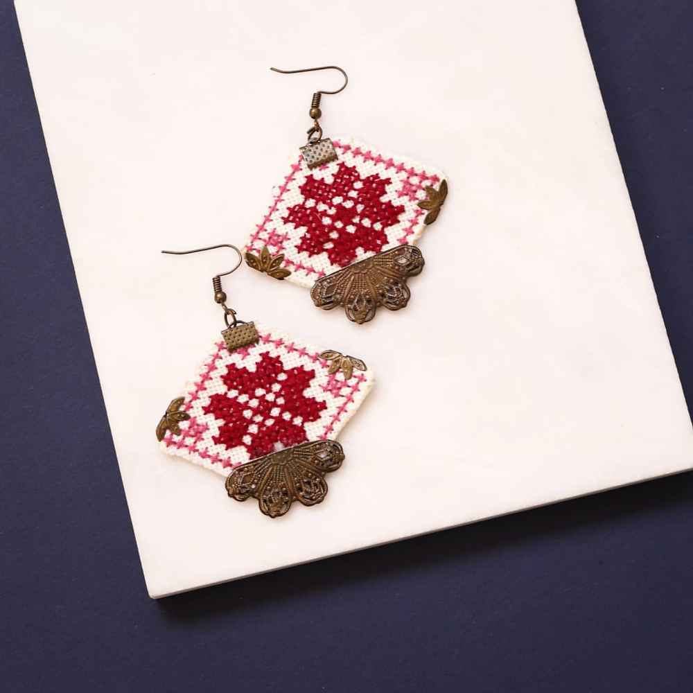 Price and Buy Persian Embroidered Necklace, Bracelet & Earrings Set Taraneh - Image 3