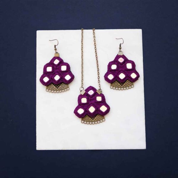 Price and Buy Persian Embroidered Necklace & Earrings Set Model Violet_68fbee9653c68.jpeg Price and Buy Persian Embroidered Necklace & Earrings Set Model Violet