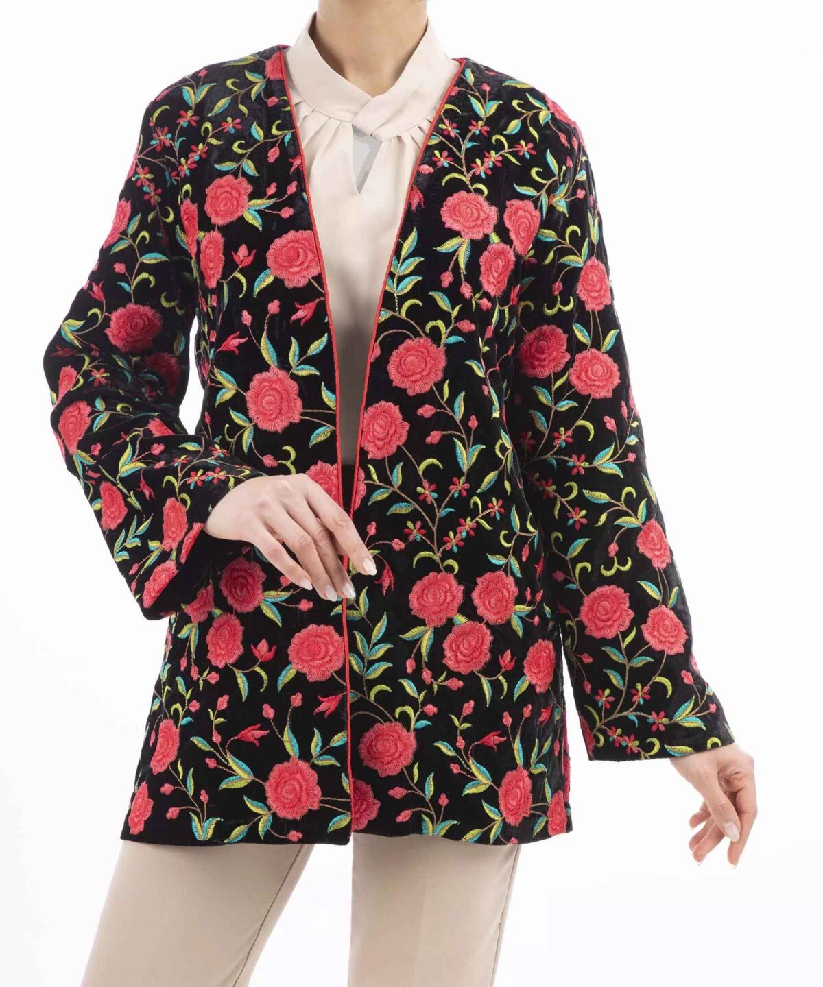 Price and Buy Persian Embroidered Women’s Manto with Floral Design
