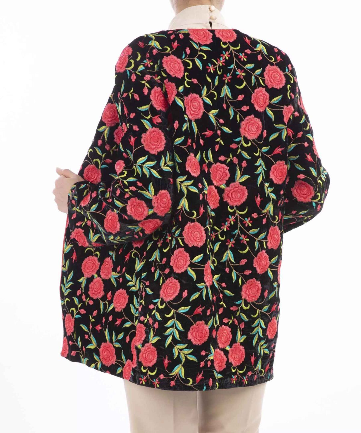 Price and Buy Persian Embroidered Women’s Manto with Floral Design - Image 3