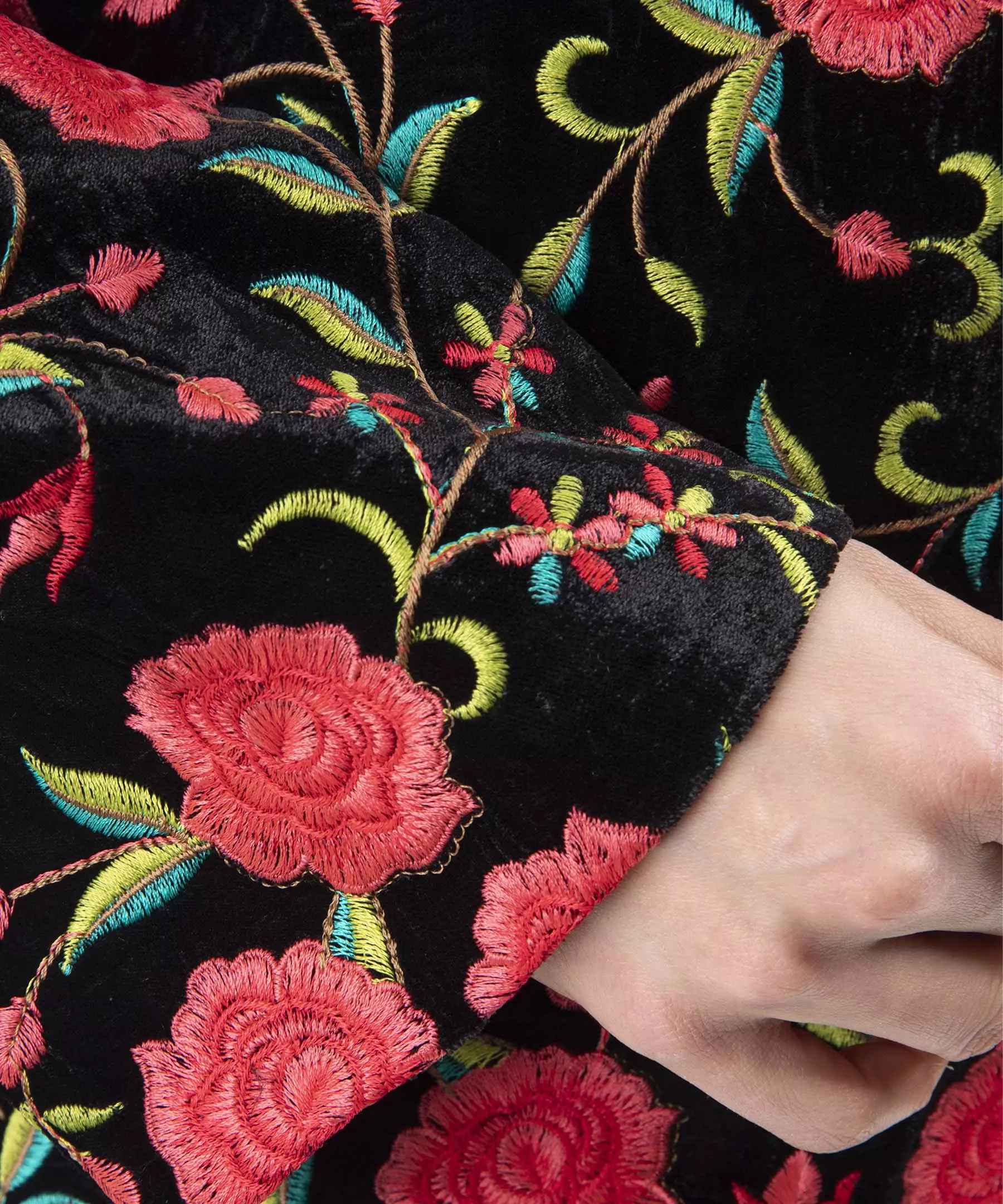 Price and Buy Persian Embroidered Women’s Manto with Floral Design - Image 5