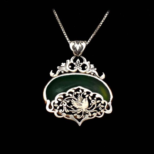 Price and Buy Persian Engraved Silver Pendant with Chrysoprase Gemstone_68f27749d13f6.jpeg Price and Buy Persian Engraved Silver Pendant with Chrysoprase Gemstone