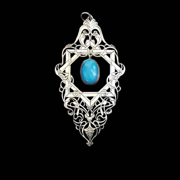 Price and Buy Persian Engraved Silver Pendant with Kermani Turquoise Gemstone_68f27669111b7.jpeg Price and Buy Persian Engraved Silver Pendant with Kermani Turquoise Gemstone
