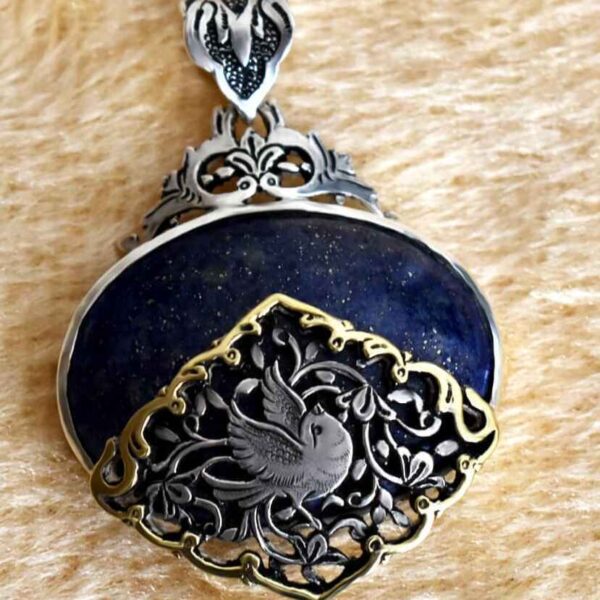 Price and Buy Persian Engraved Silver Pendant with Purple Azure Gemstone_68f276499bac5.jpeg Price and Buy Persian Engraved Silver Pendant with Purple Azure Gemstone