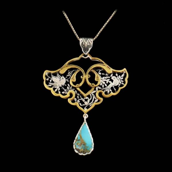 Price and Buy Persian Engraved Silver Pendant with Turquoise Gemstone_68f76459ba810.jpeg Price and Buy Persian Engraved Silver Pendant with Turquoise Gemstone