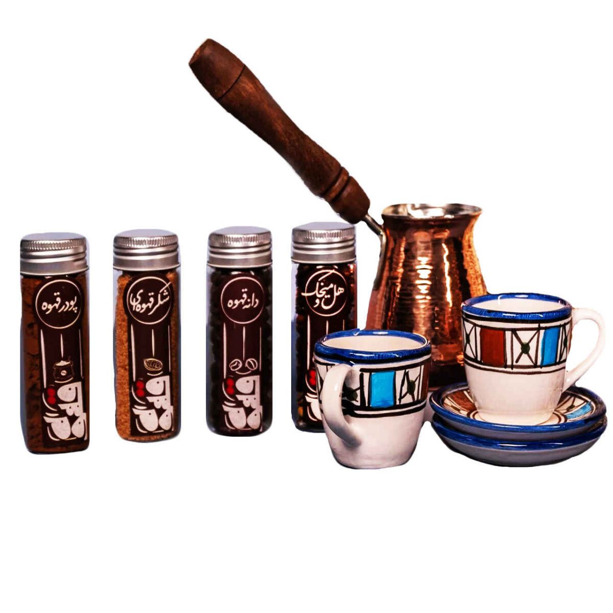 Price and Buy Persian Espresso Cup with Pot – Copper Demitasse Style Fakhr-Ara