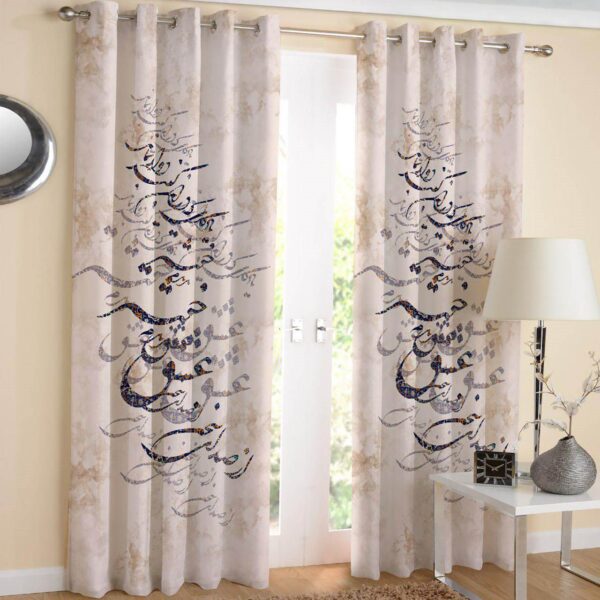 Price and Buy Persian Eyelet Curtain – Printed Velvet Calligraphy_68f6bd1456063.jpeg Price and Buy Persian Eyelet Curtain – Printed Velvet Calligraphy