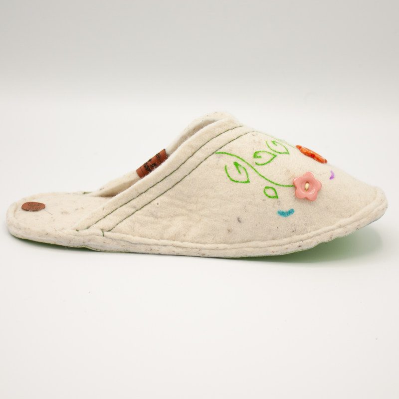 Price and Buy Persian Felt Slippers – Floral Design - Image 3