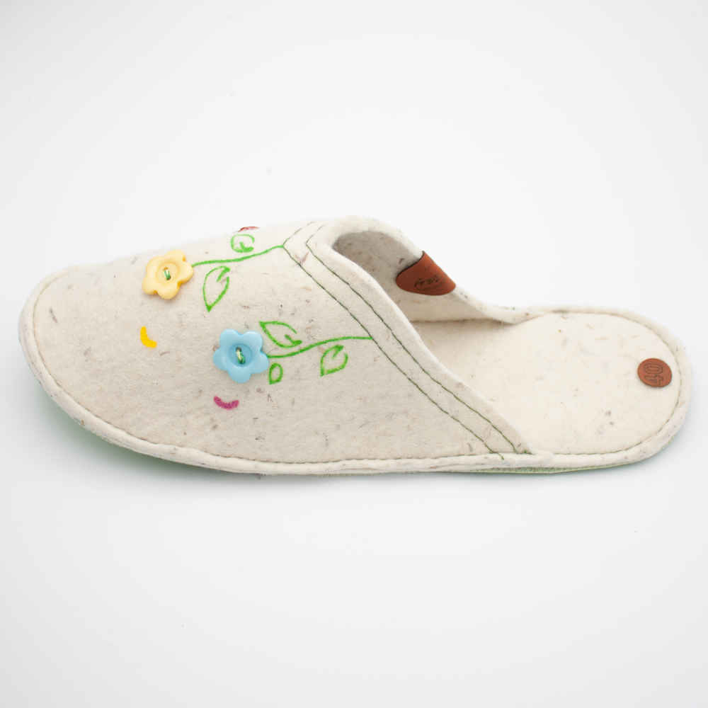 Price and Buy Persian Felt Slippers – Floral Design - Image 6