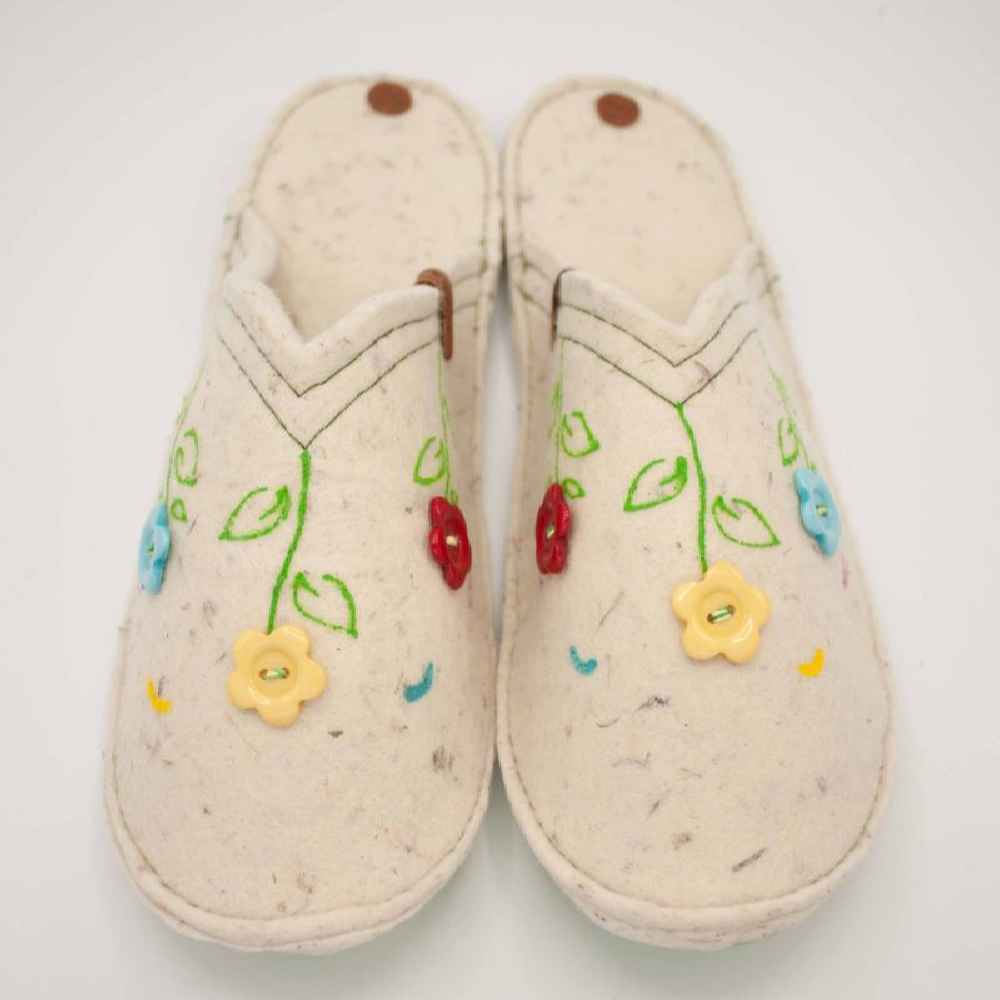 Price and Buy Persian Felt Slippers – Floral Design - Image 7
