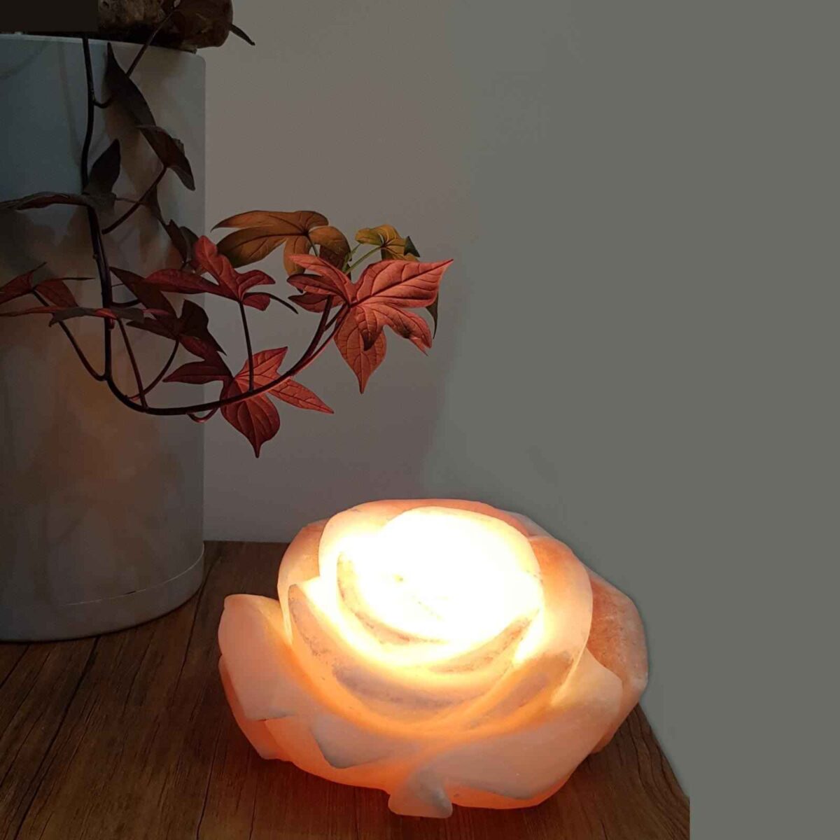 Price and Buy Persian Flower Salt Lamp – Handcrafted Rose Design - Image 3