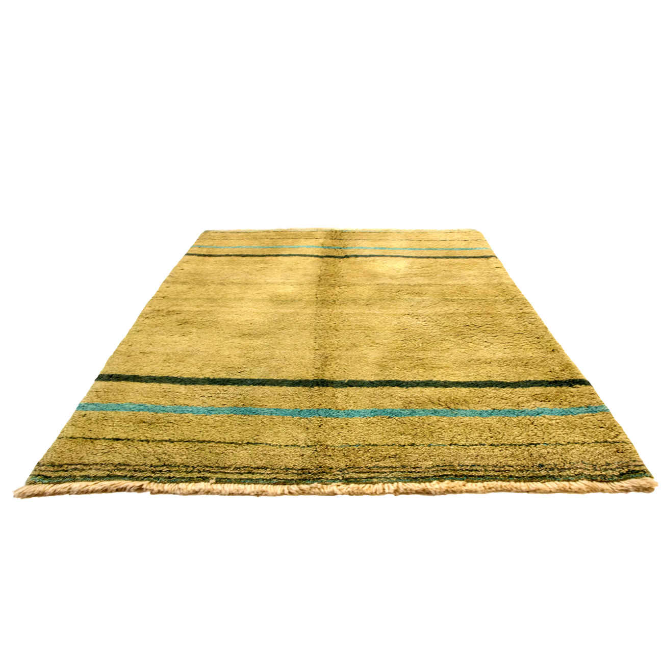 Price and Buy Persian Gabbeh Rug with Wool Handwoven in Khorasan Yellow - Image 6