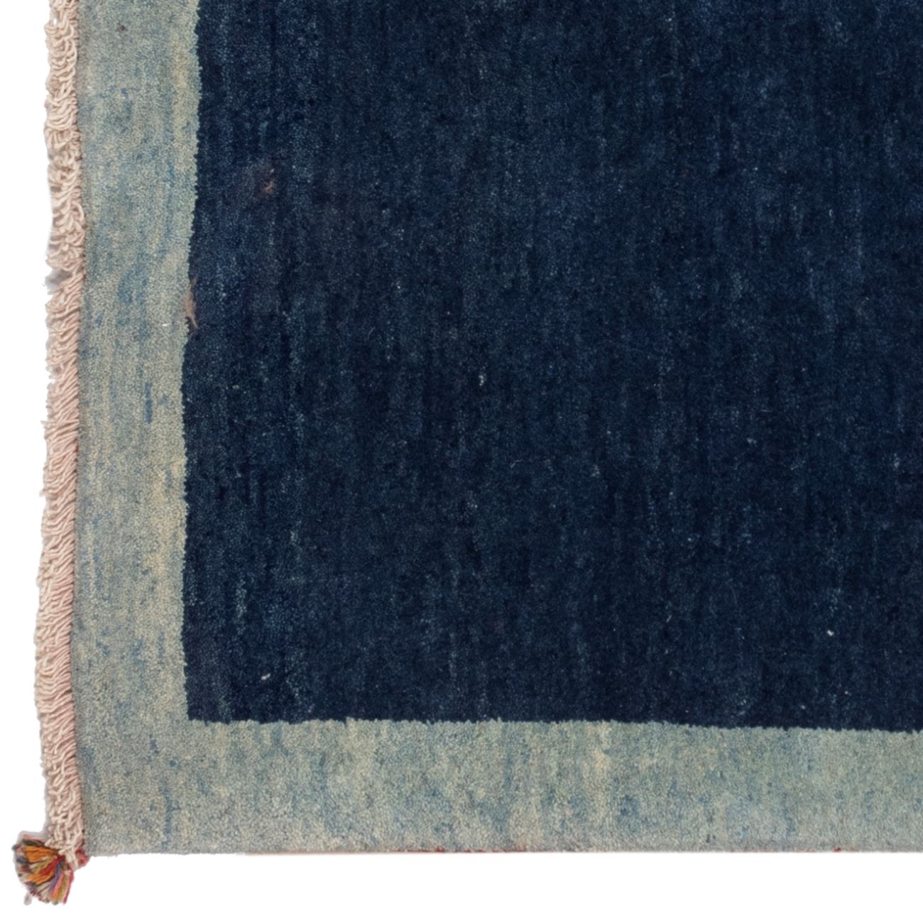 Price and Buy Persian Gabbeh Runner Rug with Wool Handwoven in Fars Bordered Navy Blue - Image 3