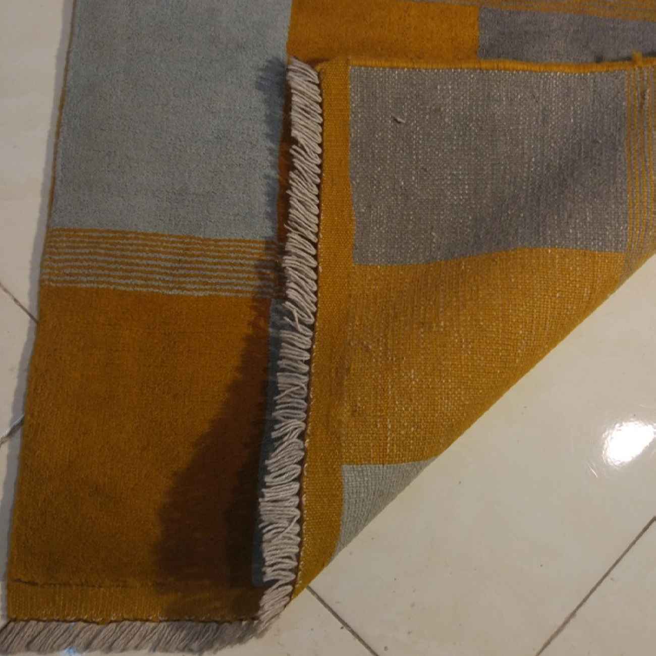Price and Buy Persian Gabbeh Wool Rug Genuine Handwoven in Fars Checkered - Image 4