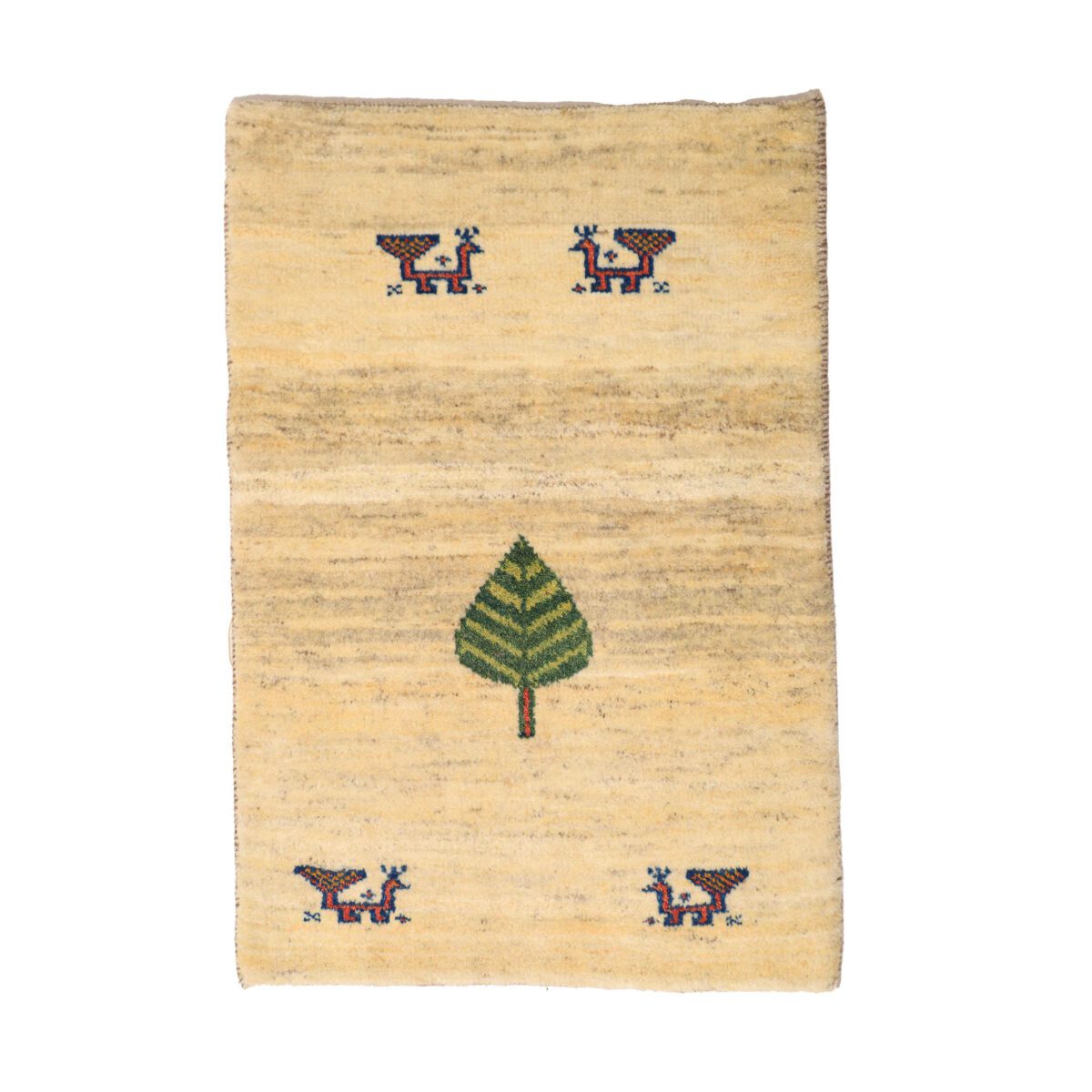 Price and Buy Persian Gabbeh Wool Rug Handwoven in Fars Cream