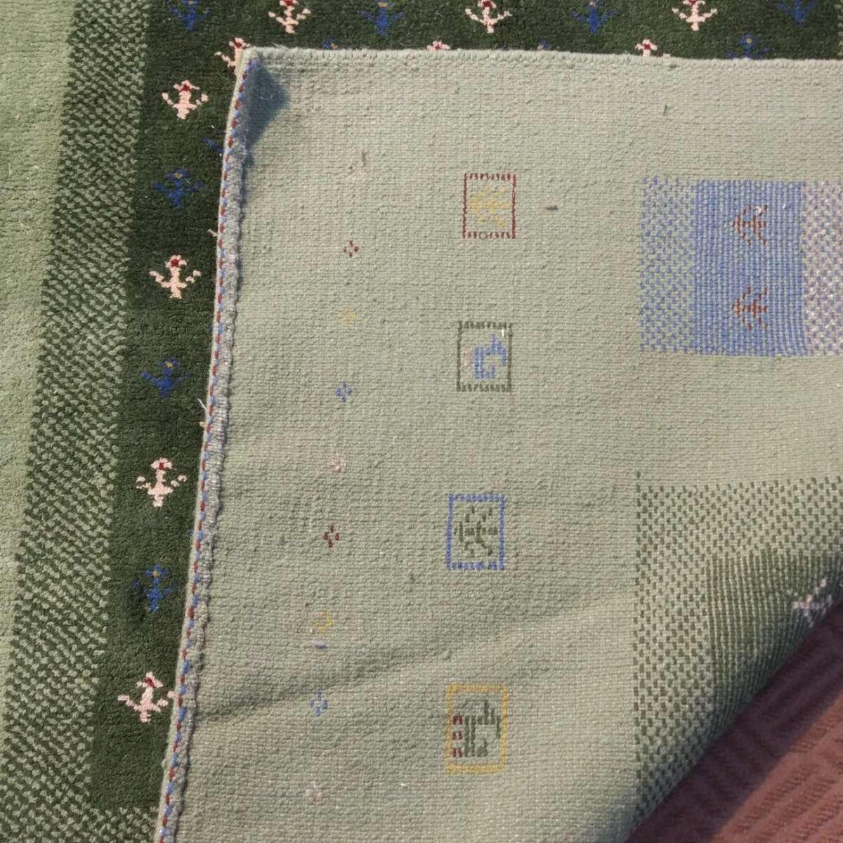 Price and Buy Persian Gabbeh Wool Rug Handwoven in Fars Kashkuli Animal Motifs - Image 3
