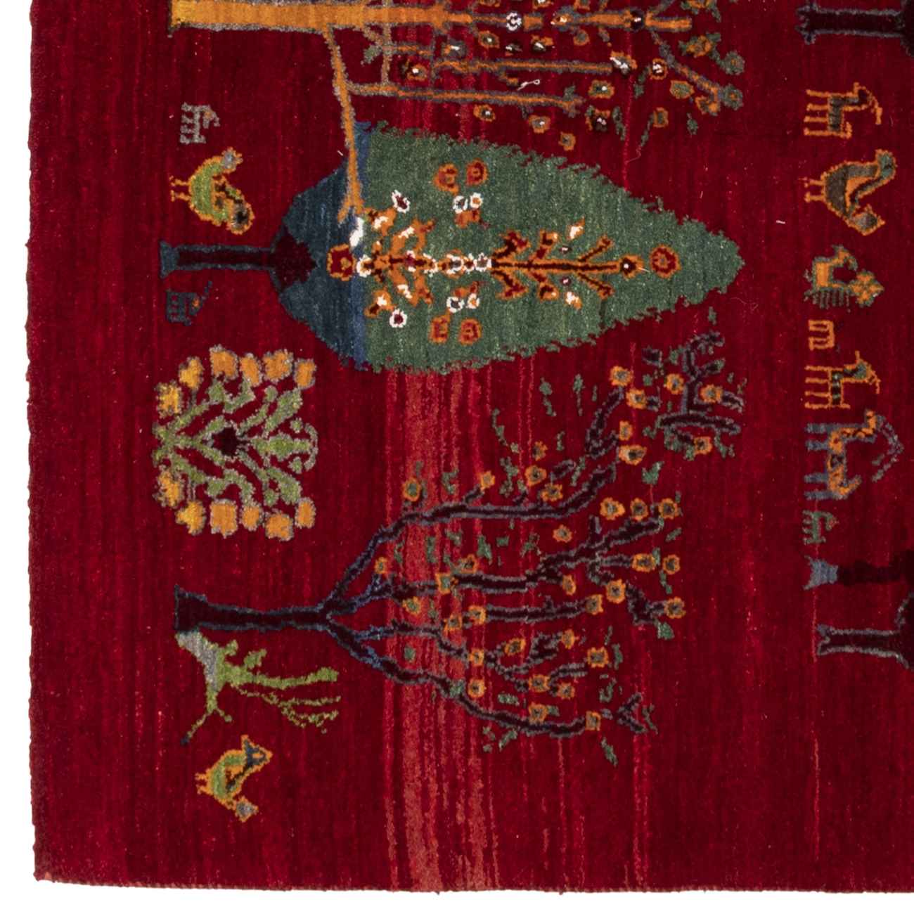 Price and Buy Persian Gabbeh Wool Rug Handwoven in Fars Tree Motifs - Image 6