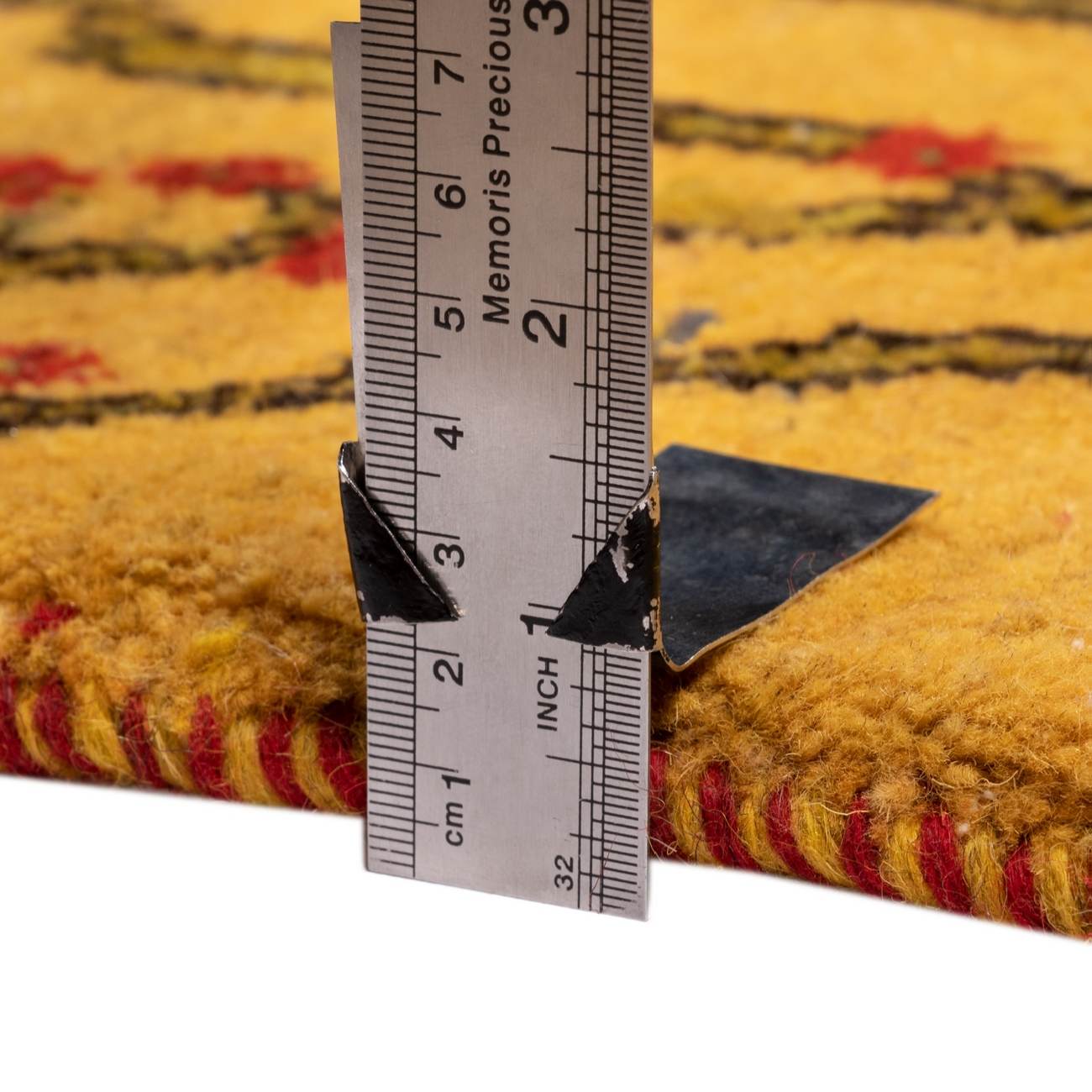 Price and Buy Persian Gabbeh Wool Rug Handwoven in Fars Yellow - Image 3