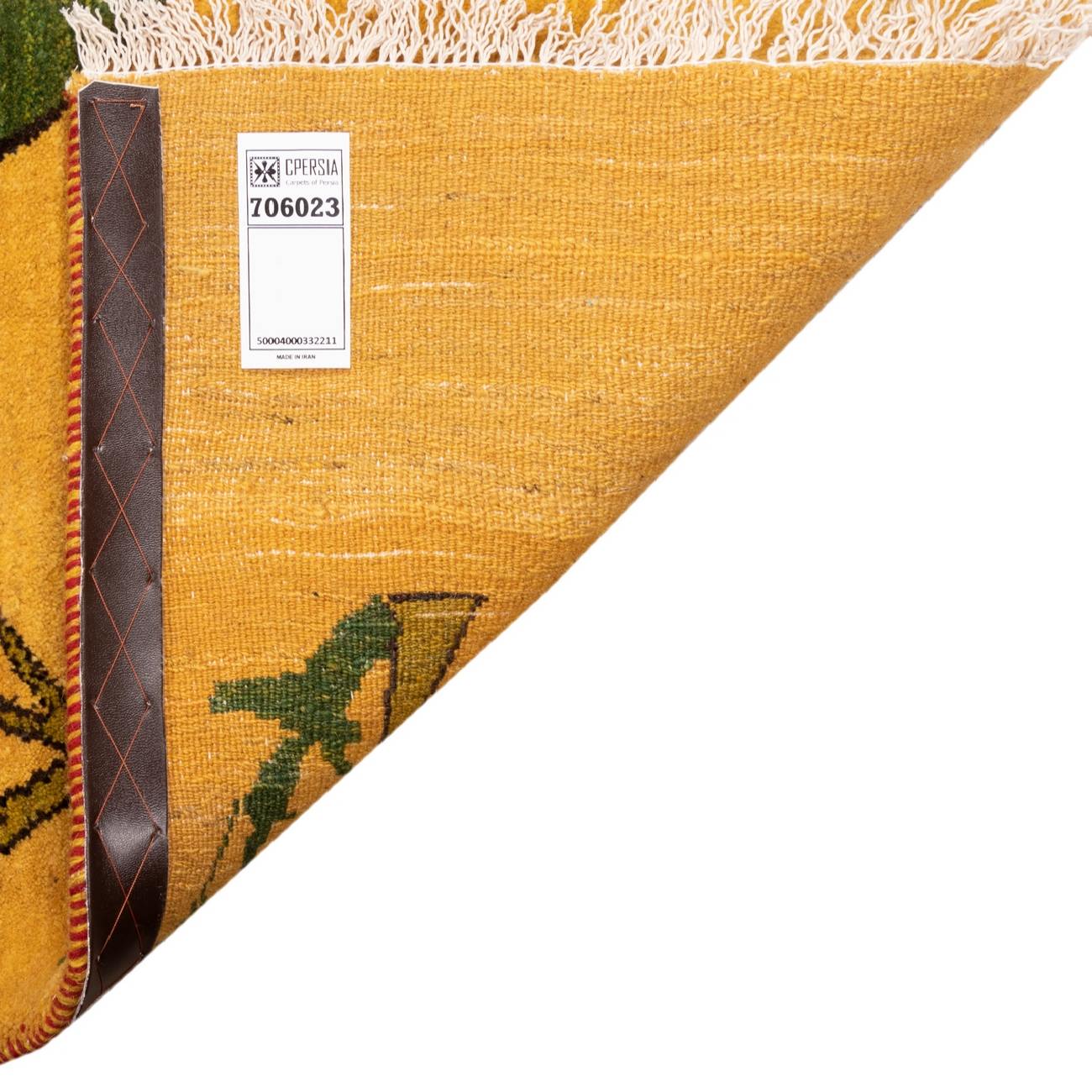 Price and Buy Persian Gabbeh Wool Rug Handwoven in Fars Yellow - Image 5